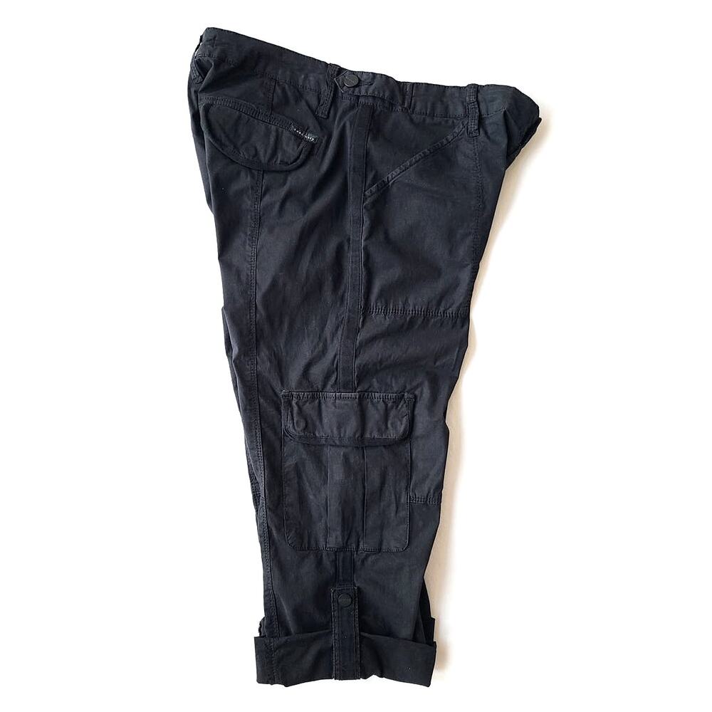 Sanctuary Capri Cargo Standard Rise Utility Black Pants Women's Size 28 - Picture 4 of 13